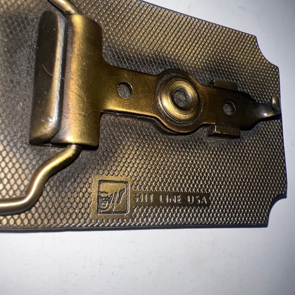 Vintage * Safe Driving Award * Public Services * Brass Belt Buckle - Made in USA - Picture 4 of 5